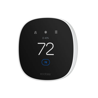 ecobee Smart Thermostat Essential - Energy Star Certified programmable Wi-Fi Thermostat - Works with Siri, Alexa, and Google Assistant