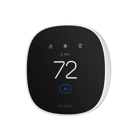 ecobee Smart Thermostat Essential - Energy Star Certified programmable Wi-Fi Thermostat - Works with Siri, Alexa, and Google Assistant
