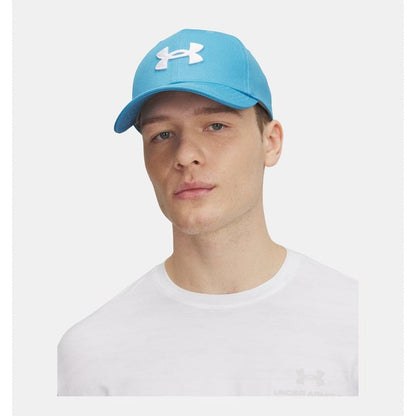 Under Armour Men's Blitzing Cap Stretch Fit, (452) Ether Blue / / White, X-Large/XX-Large