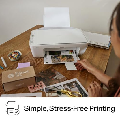 HP DeskJet 2827e Wireless All-in-One Color Inkjet Printer, Scanner, Copier, Best-for-Home, 3 Month Instant Ink Trial Included, AI-Enabled (6W7F5A)