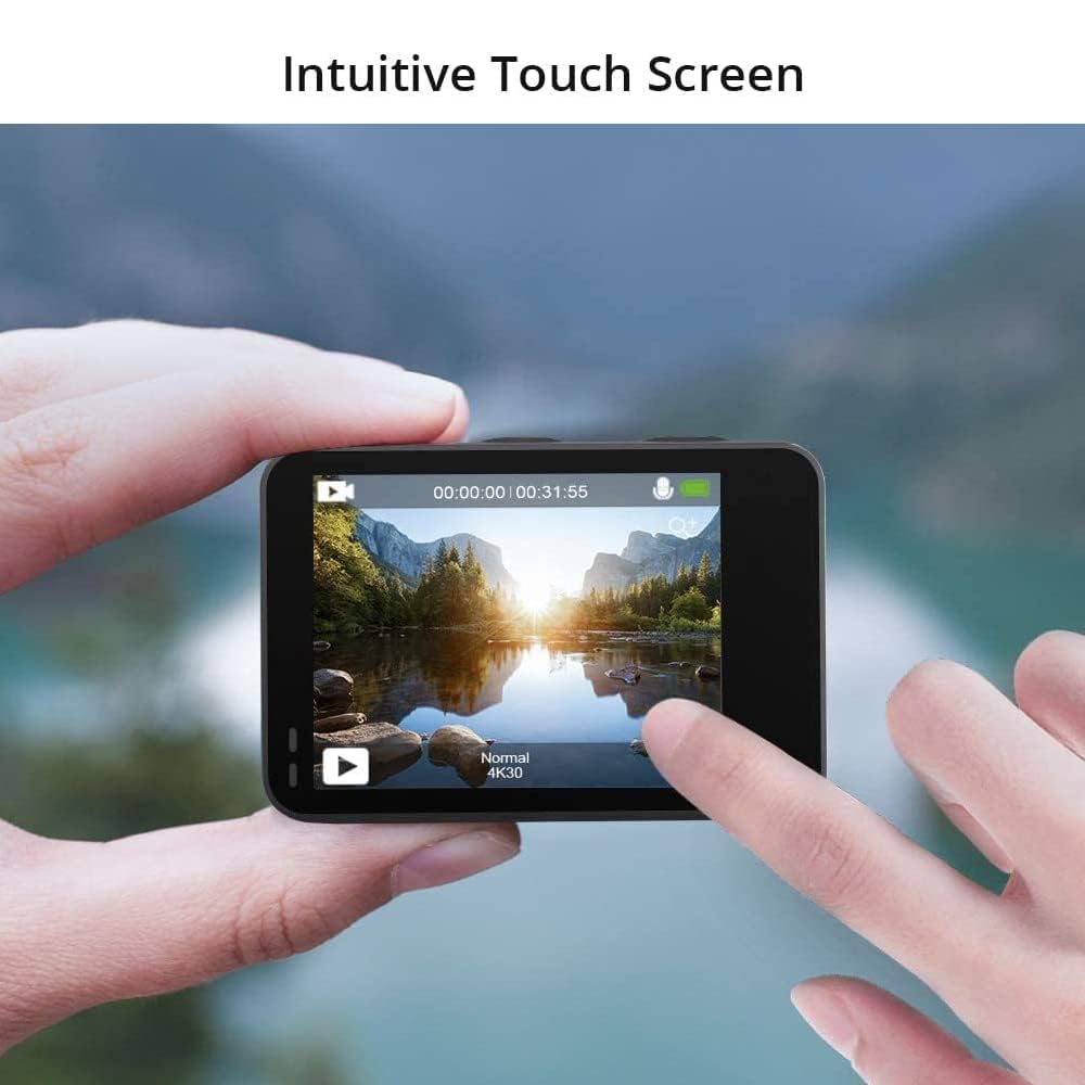 AKASO Brave 7 LE 4K30FPS 20MP WiFi Action Camera with Touch Screen EIS 2.0 Zoom Remote Control 131 Feet Underwater Camera with 2X 1350mAh Batteries Support External Microphone Vlog Camera