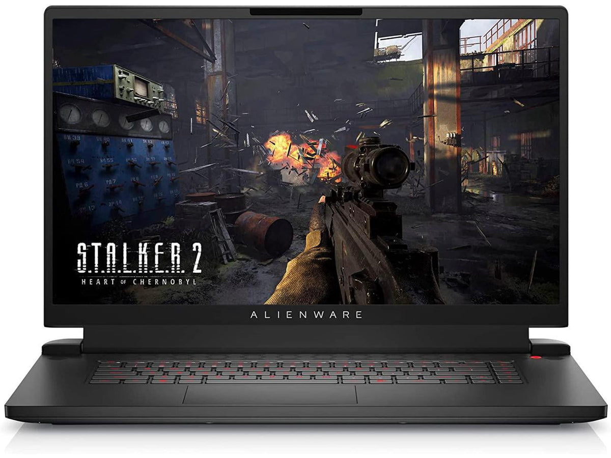 Alienware M17R5 Gaming Laptop - 17.3-inch FHD 480Hz Display, AMD Ryzen 9-6900HX, 32GB DDR5 RAM, 1TB SSD, NVIDIA GeForce RTX 3080 GDDR6, Windows 11 Home, 1 Year Support - Dark Side of the Moon, Black
