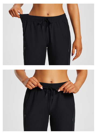 baleaf Women's 15" Long Shorts Below The Knee Capri Hiking Cargo Shorts Lightweight Quick Dry Elastic Waist for Casual Black L