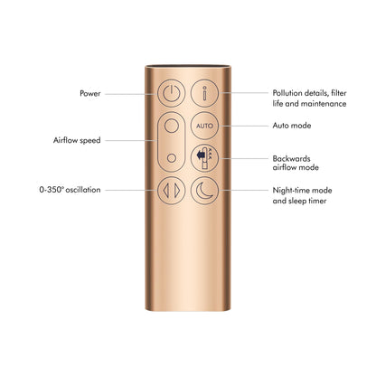 Dyson Purifier Cool Formaldehyde™ TP09 Air Purifier and Fan - White/Gold Large