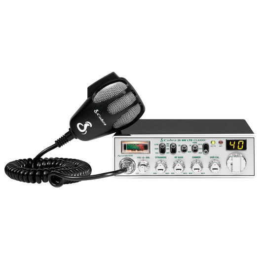 Cobra 29 NW AM/FM Classic Professional CB Radio - Easy to Operate Emergency Radio, Travel Essentials, Instant Channel 9/19, Full 40 Channels, SWR Calibration and NightWatch Illumination Display, Black