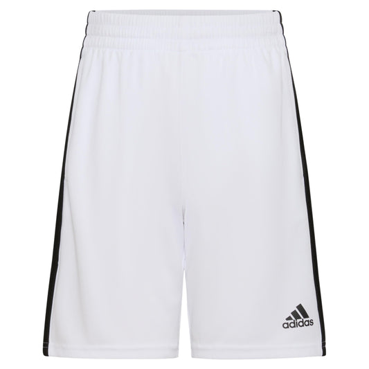 adidas boys Adi Classic 3-stripe Shorts, White, 2T US
