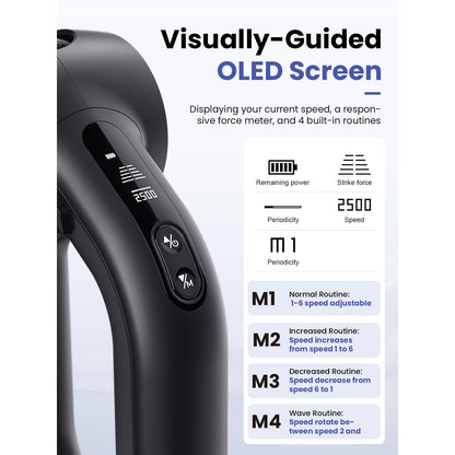 BOB AND BRAD D6 Pro Plus Massage Gun with Heat, Deep Tissue Percussion with 16mm Amplitude, Professional Muscle Massager Gun for Athletes, Quiet Electric Handheld Massager, FSA and HSA Eligible