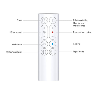 Dyson Purifier Hot+Cool™ Gen1 HP10 - Purifying Fan Heater (White)