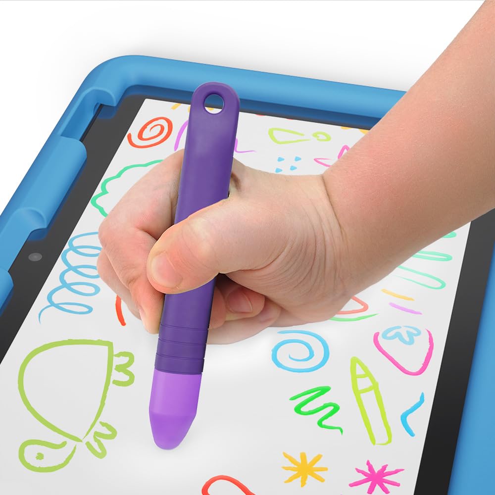 Amazon Fire HD 8 Kids tablet Stylus Bundle — Bundle includes Amazon Fire HD 8 Kids tablet, 32GB, Grape & Purple Stylus