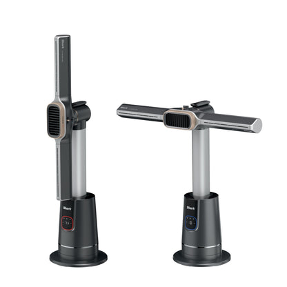 Shark TurboBlade Cool + Heat - 2-in-1 Customizable Tower Fan + Heater for year-round use, bladeless, Oscillates up to 180°, Powerful Cooling + Rapid Room Heating, Remote Control, Charcoal, TH202