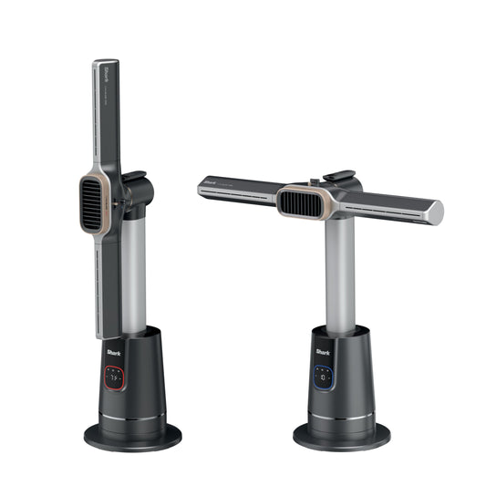 Shark TurboBlade Cool + Heat - 2-in-1 Customizable Tower Fan + Heater for year-round use, bladeless, Oscillates up to 180°, Powerful Cooling + Rapid Room Heating, Remote Control, Charcoal, TH202