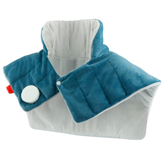 Comfytemp Heating Pad for Neck and Shoulders and Back, 2.6lb Weighted Electric Heat Pad for Warmth, Large FSA Eligible HSA Heated Wrap, 9 Heat Settings&11 Timer, Christmas Gifts for Women Men Mom Dad