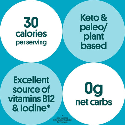 Gimme Seaweed Organic Premium Roasted Seaweed Snacks, Sea Salt, 20 Count, Keto, Vegan, Gluten-Free, Great Source of Omega3s and Iodine, Healthy On-The-Go Snack for Kids and Adults