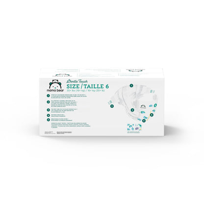 Amazon Brand - Mama Bear Gentle Touch Diapers, Size 6, 108 Count (4 packs of 27)