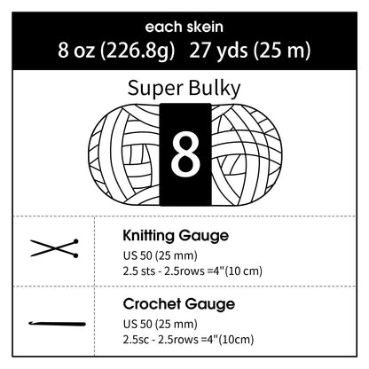 Hombys Sage Green Chunky Chenille Yarn for Crocheting and Knitting, Super Bulky Thick Fluffy Yarn for Hand Knitting Blanket, Soft Plush Yarn, 12 Jumbo Pack (27 yds, 8 oz Each Skein)