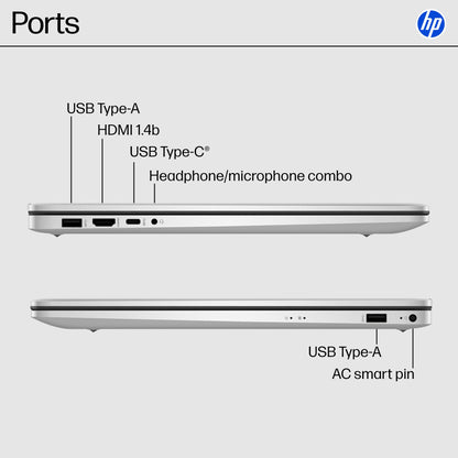 HP 17.3 Touchscreen Laptop Computer, Intel 12-Core Ultra 7 255U, Windows 11 Pro, Wi-Fi 6, Bluetooth 5.4, Intel Built-in AI(12 Tops), HD Camera, Backlit KB, 64GB DDR5, 2TB SSD, Copilot, Accessories