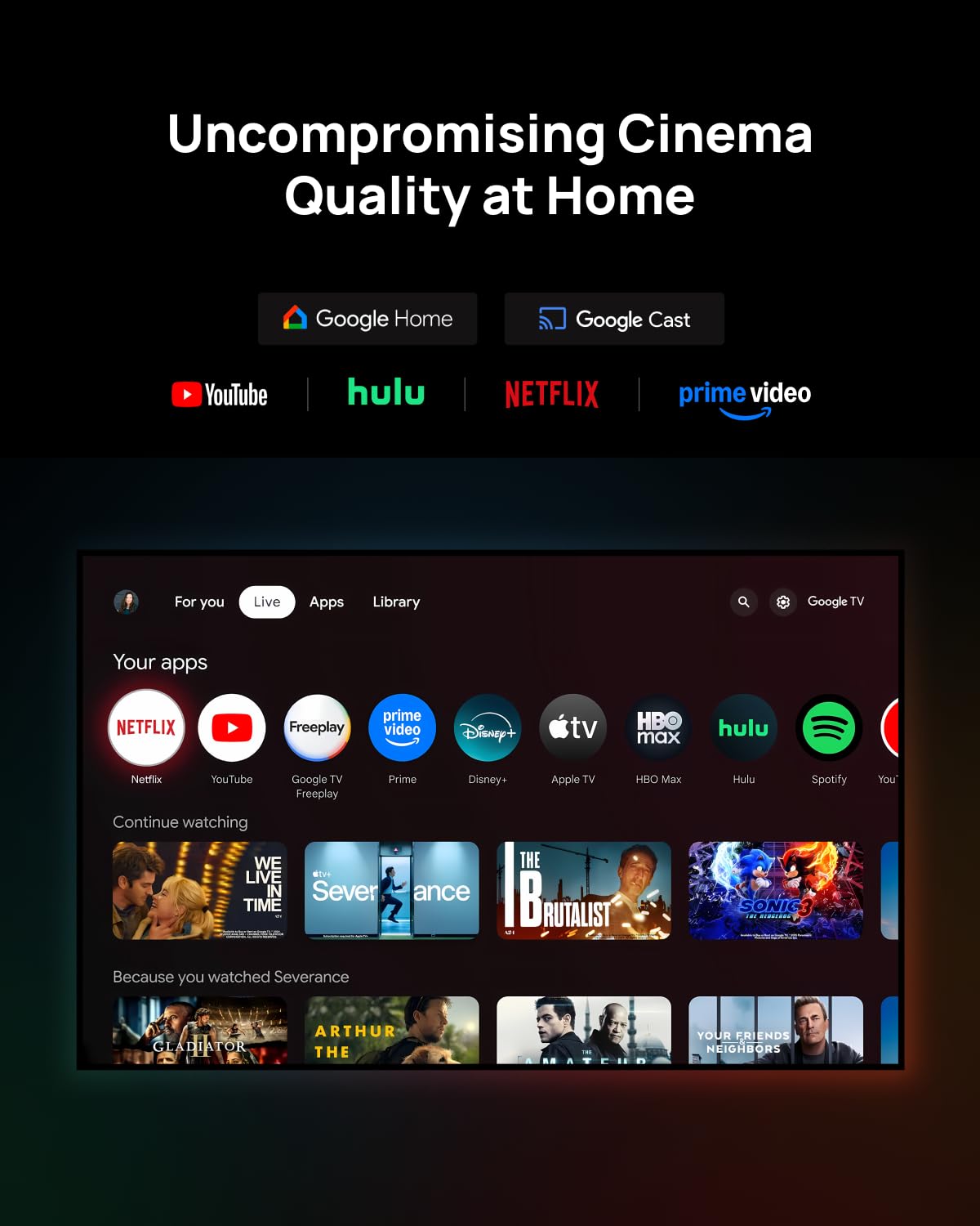 XGIMI Horizon 20 Max 4K Projector Triple Laser Home Theater, 2025 New, 5700 ISO Lumens, Google TV with Licensed Netflix, Optical Zoom Lens Shift, IMAX Enhanced, Dolby Vision, 20000:1 Contrast