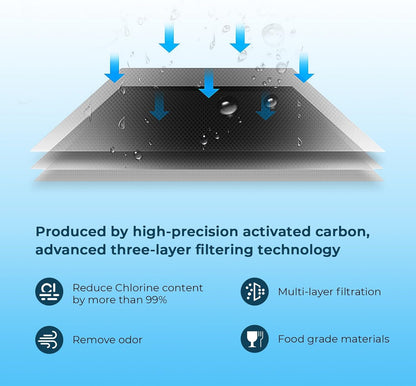 Crystala Filters Water Filter Compatible with XWFE (Built-in CHIP), Replacement for GE XWFE, XWF Refrigerator Water Filter Pack of 1