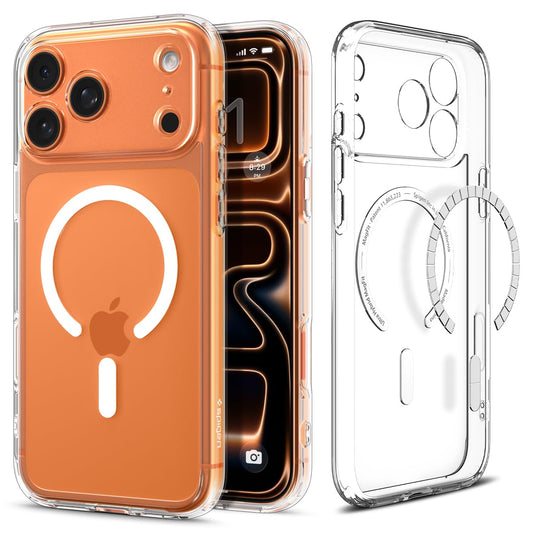 Spigen for iPhone 17 Pro Case, Ultra Hybrid MagFit [TPU Covered Camera Control] [Anti-Yellowing] [Compatible with Magsafe] - Clear