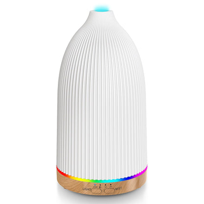 URPOWER Essential Oil Diffusers for Home with 7 LED Color Changing Lights, Timer & Auto-Off Ultrasonic Aromatherapy Diffuser Cool Mist Humidifer Scent Diffuser for Bedroom, Office, Yoga