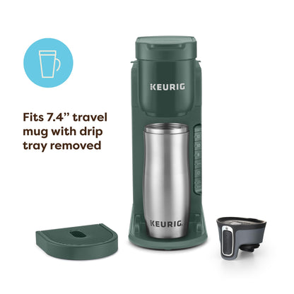 Keurig K-Express Single Serve K-Cup Pod Coffee Maker, 3 Brew Sizes, Strong Button Feature, 42oz Removable Reservoir, Evergreen