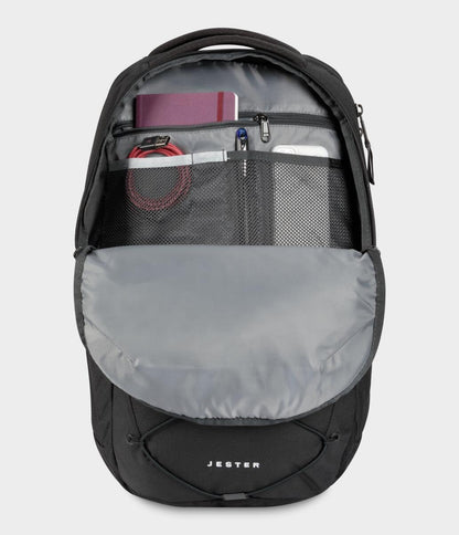 THE NORTH FACE Jester Everyday Laptop Backpack | Commuter Daypack with Water Repellent Finish, 16" Laptop Sleeve, Huge Main Compartment, TNF Black-NPF, One Size