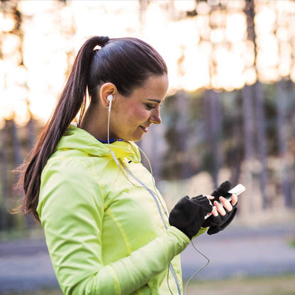 OZERO Winter Gloves for Men Women: Fingerless 3M Convertible Mittens with Flap Warm Thermal Polar Fleece,Touch Screen Work Running Driving Cycling Womens Mens Gloves Winter in Cold Weather(Medium)