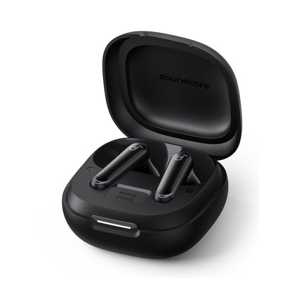 Soundcore P40i by Anker, Noise Cancelling Wireless Earbuds, Adaptive Noise Cancelling to Environments, Heavy Bass, 60H Playtime, 2-in-1 Case and Phone Stand, IPX5, Wireless Charging, Bluetooth 5.3