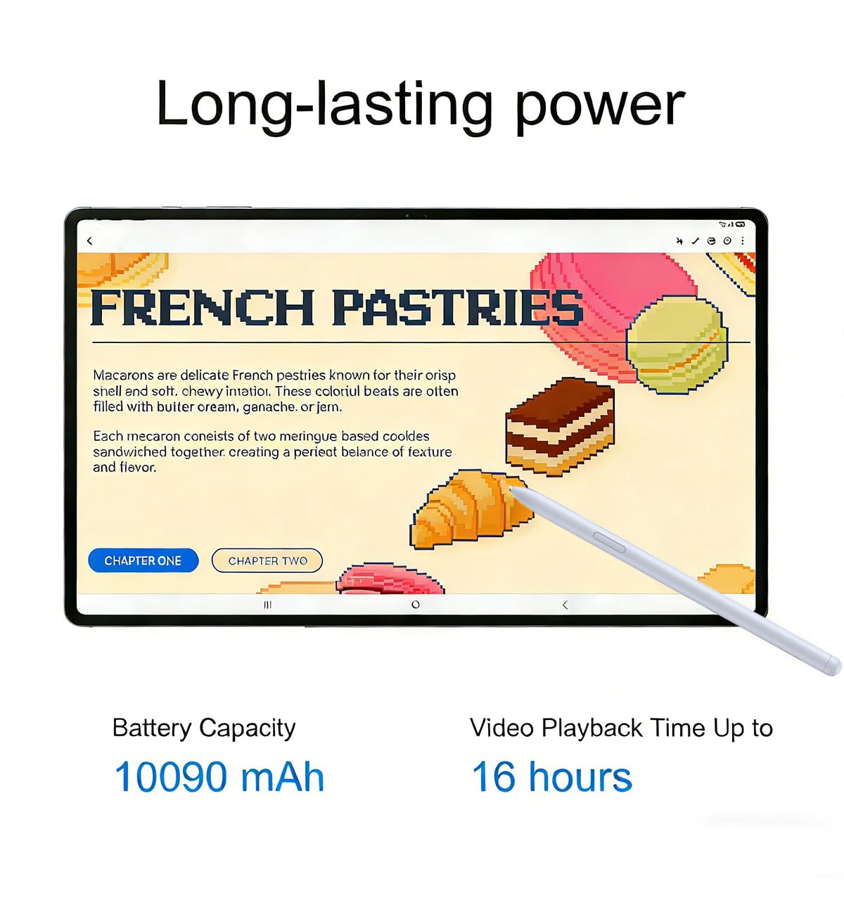 Samsung Galaxy Tab S10+ Plus, 12.4" AMOLED 2X 120Hz, 512GB Storage (256GB+256GB SD Card), Ultra-Light Android Tablet, Galaxy S Pen, AI Tools, 2K+ Touchscreen, 12GB RAM, 16-Hr Battery Life, SM-X820