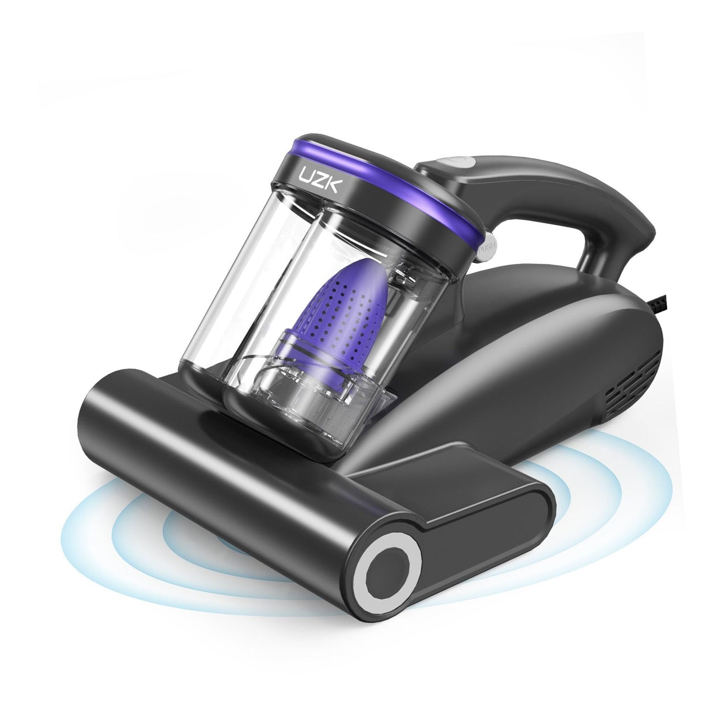 Mattress Vacuum Cleaner,Bed Vacuum Cleaner with UV-C Light,16Kpa,140°F Heat,Ultrasonic,Anion,Handheld Vacuums for Bed,Sofa,Couch,Crib(Corded,Dark Purple)