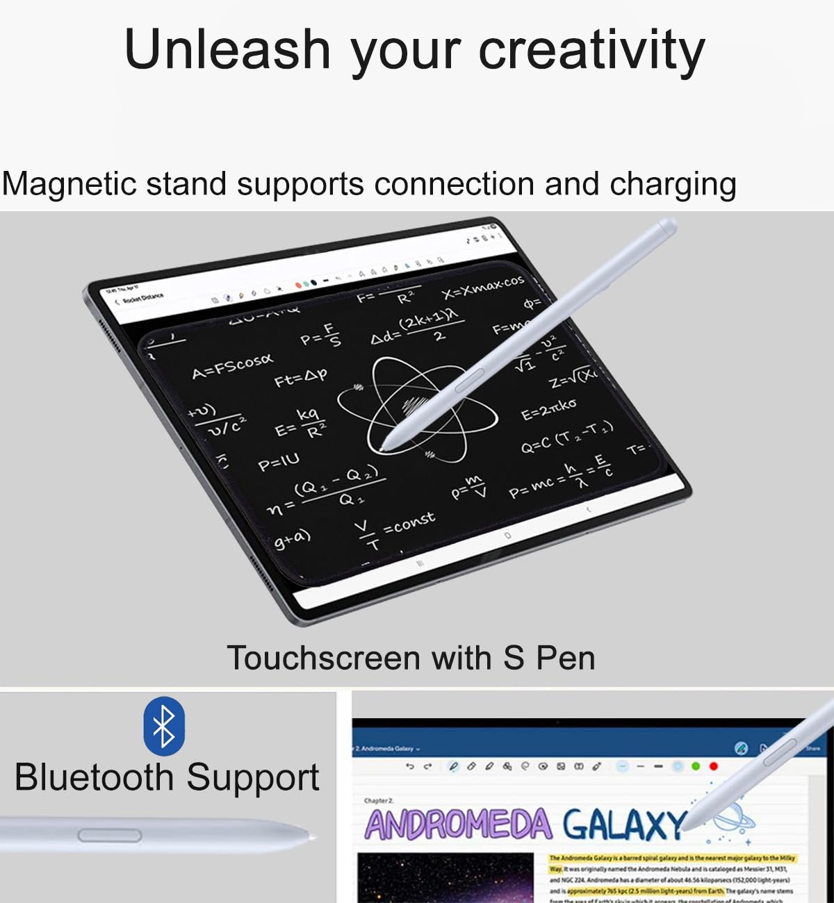 Samsung Galaxy Tab S10+ Plus, 12.4" AMOLED 2X 120Hz, 512GB Storage (256GB+256GB SD Card), Ultra-Light Android Tablet, Galaxy S Pen, AI Tools, 2K+ Touchscreen, 12GB RAM, 16-Hr Battery Life, SM-X820