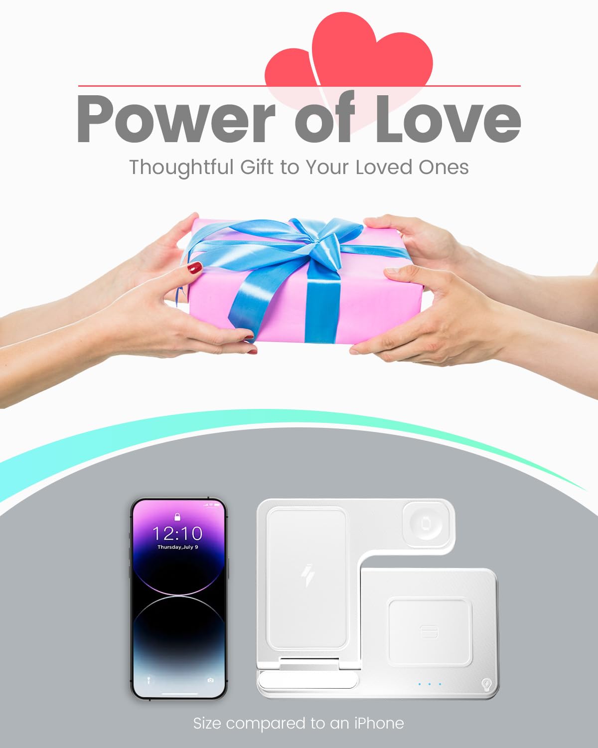 Wireless Charger Charging Station: 3 in 1 Charger Stand for Apple Multiple Devices Product for iPhone 16 15 14 Pro Max 13 12 11 for Watch 10 9 8 7 6 5 4 3 2 SE & Ultra for Airpods 4 3 2 Pro