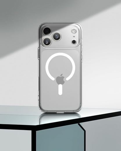 Spigen for iPhone 17 Pro Case, Ultra Hybrid MagFit [TPU Covered Camera Control] [Anti-Yellowing] [Compatible with Magsafe] - Clear