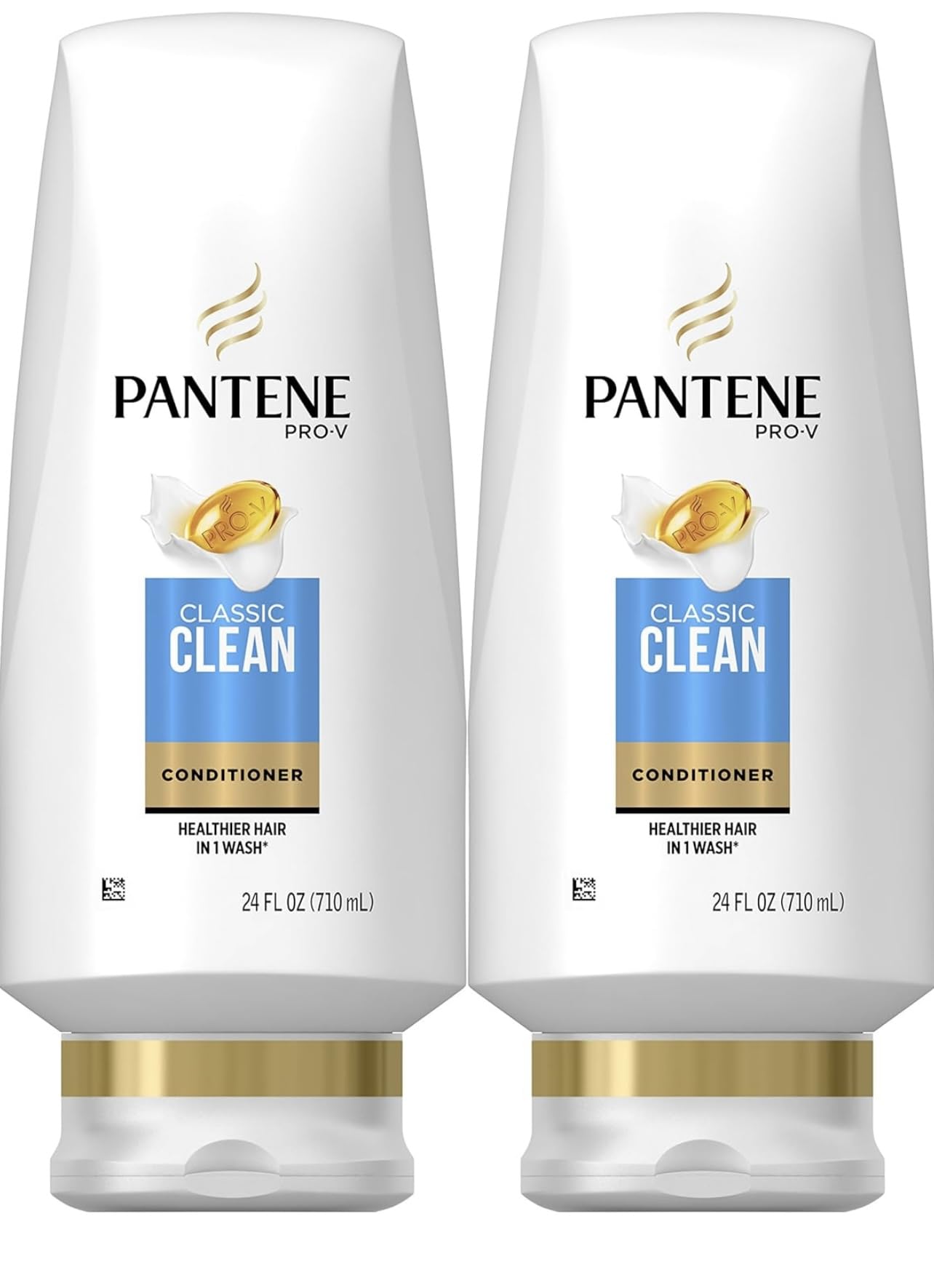 Pantene Classic Clean Conditioner, 24 fl oz, Twin Pack