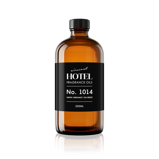 AirScent Ritzy Hotel Fragrance Oil No. 1014 - The Iconic 5-Star Hotel Coastal Blend - Lemon Bergamot Sea Breeze - 500 mL Hotel Diffuser Oil for Ultrasonic and Waterless Diffusers and Crafting