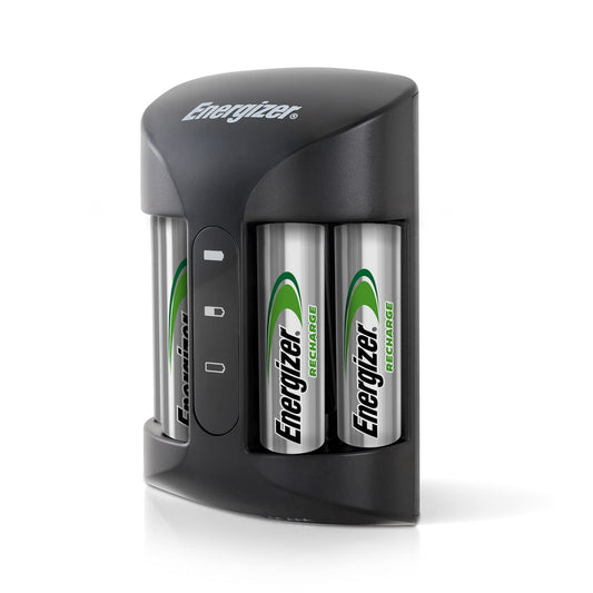 Energizer Recharge Pro Rechargeable AAA and AA Battery Charger With 4 NiMh Rechargeable AA Batteries, Provides a Full Charge in 3 Hours