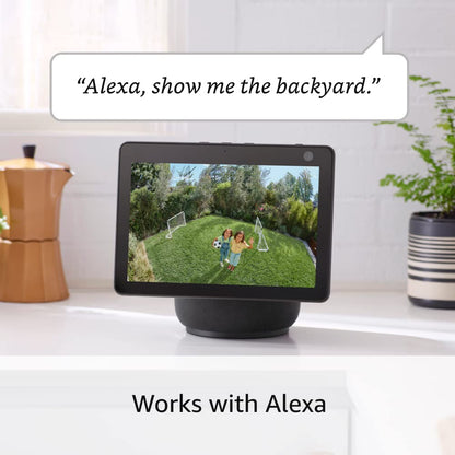 Ring Spotlight Cam Plus, Battery (newest model), Home or business security with HD video, Two-Way Talk, Color Night Vision, and Security Siren, White