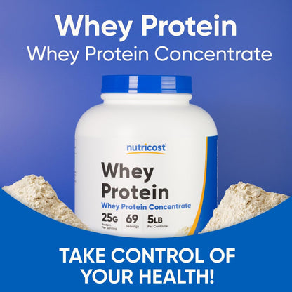 Nutricost Whey Protein Powder, Unflavored, 5 pounds - from Whey Protein Concentrate