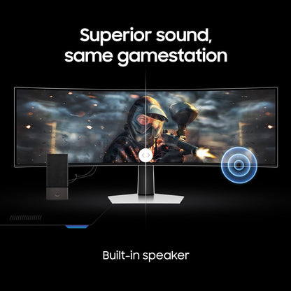 SAMSUNG 49" Odyssey QD-OLED (G93SC) Series Curved Gaming Monitor, 240Hz, 0.03ms,Dual QHD,DisplayHDR True Black 400,AMD FreeSync Premium Pro,Height Adjustable Stand,3 Year Warranty,LS49CG932SNXZA