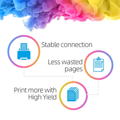 67XL Ink Cartridges Black Color Combo Pack, P𝗶tooler Compatible for HP Ink 67 Compatible for DeskJet 2755e 2855e 2700 4155e 2800e 2700e 2734e 4255e Compatible for Envy 6055e 6000 6455e Printer