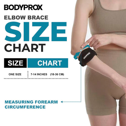 Bodyprox Elbow Brace 2 Pack for Tennis & Golfer's Elbow Pain Relief