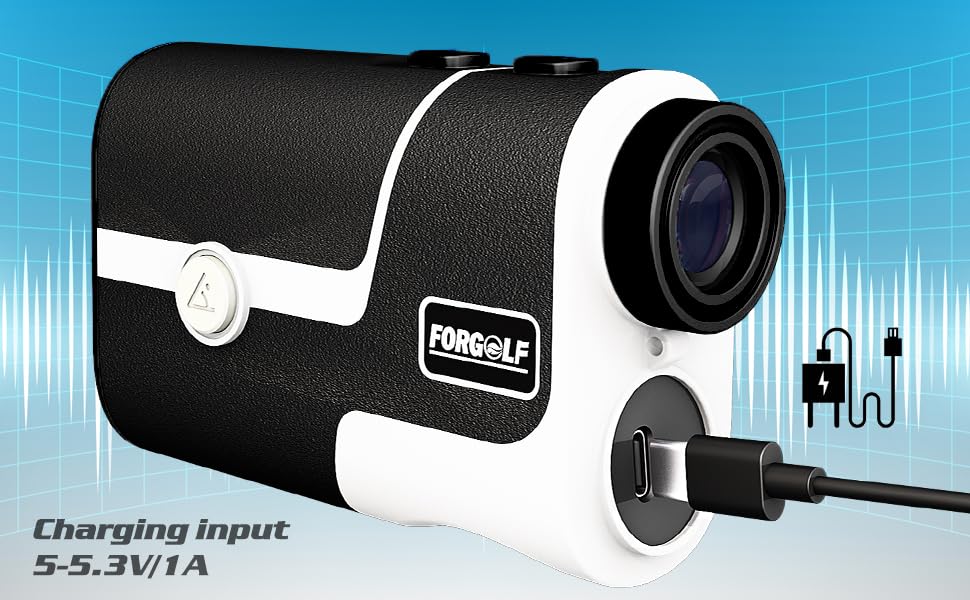 Golf Rangefinder with Slope, 1200 Yards, 7X Magnification, Suitable for Golf, Hunting, Outdoor Sports, with Flagpole Locking Vibration, Magnetic Function, USB-C Charge