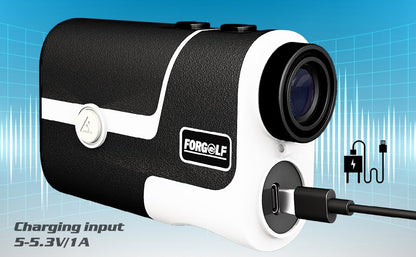 Golf Rangefinder with Slope, 1200 Yards, 7X Magnification, Suitable for Golf, Hunting, Outdoor Sports, with Flagpole Locking Vibration, Magnetic Function, USB-C Charge