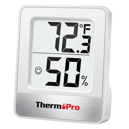 ThermoPro TP49 Digital Hygrometer Indoor Thermometer Humidity Meter Room Thermometer with Temperature and Humidity Monitor Mini Hygrometer Outdoor