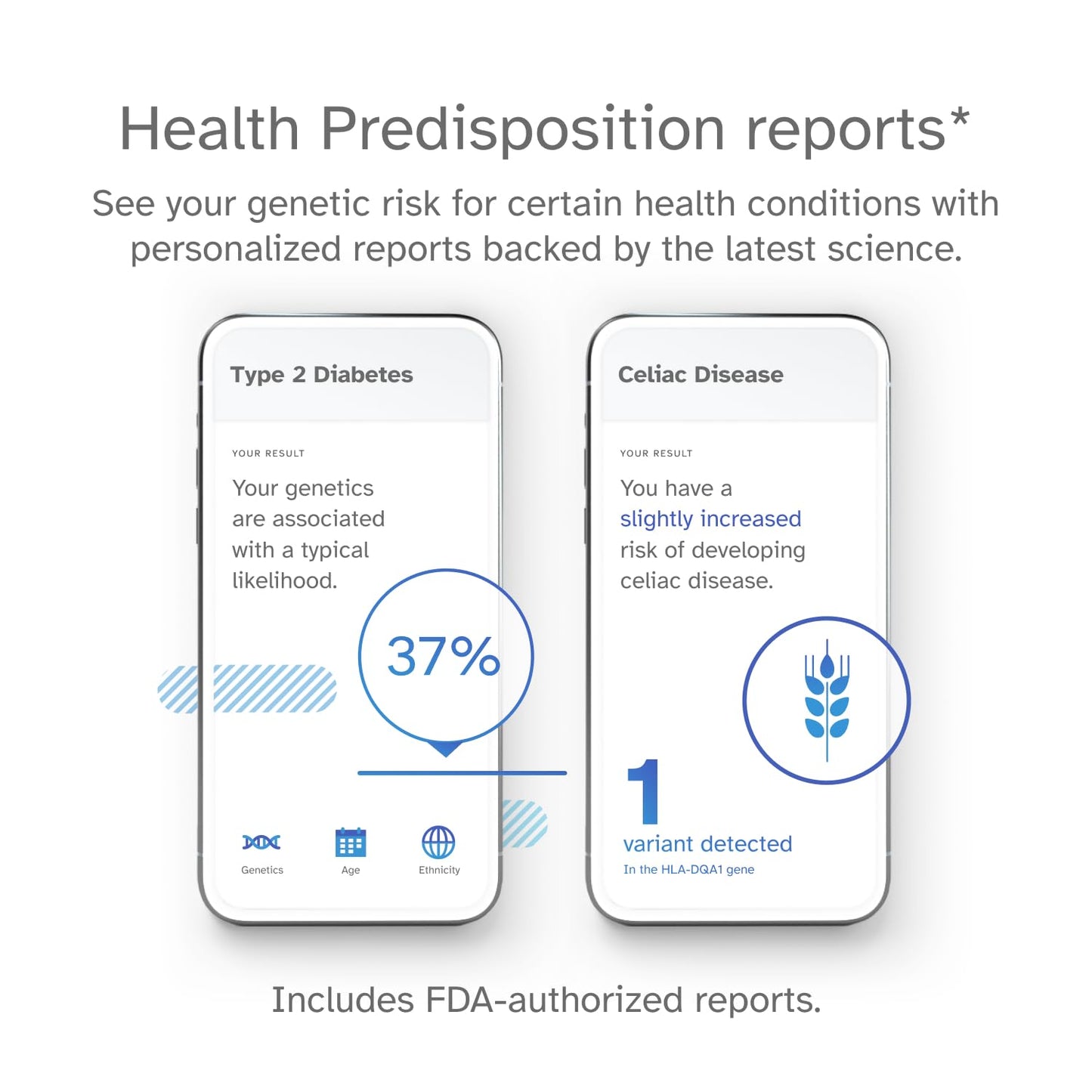 23andMe Health + Ancestry Service: Personal Genetic Test, Health Predispositions, Carrier Status, Wellness, Traits, Ancestry Reports, Lineage, DNA Test (Before You Buy See Important Test Info Below)