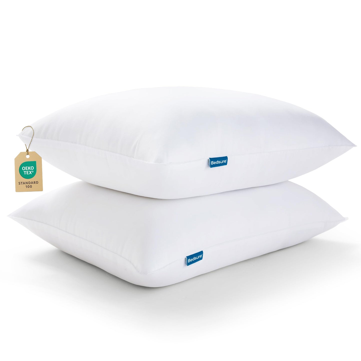 Bedsure Medium Firm Pillows Queen Size, Set of 2, Firm Queen Bed Pillows Hotel Quality Premium Down Alternative for Medium Supportive Filling for Side, Back Sleepers