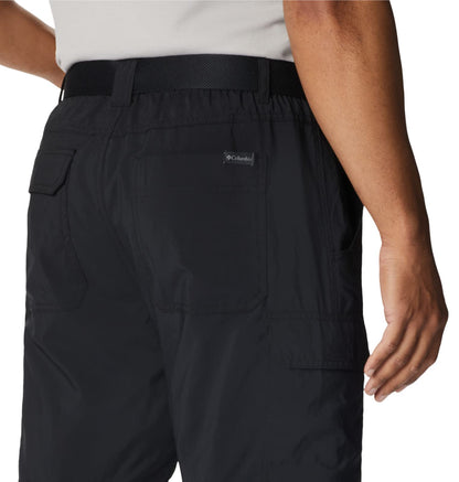 Columbia Mens Silver Ridge Utility Convertible Hiking Pant, Black, 34 x 30