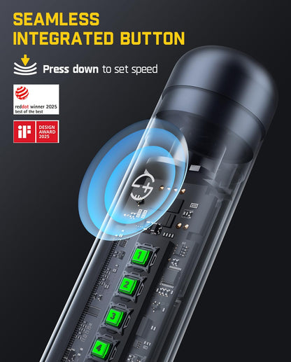 Fanttik F2 Master Mini Cordless Rotary Tool Kit, NeoPulse Motor, 5 Variable Speed, 25000 RPM, Revostor Hub, 35 Accessories, for 3D Printer Sanding, Polishing, Drilling, Carving, DIY Crafts