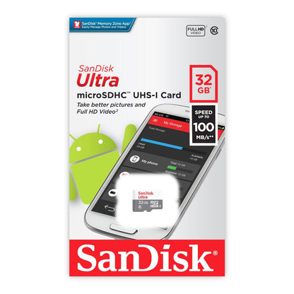 SanDisk 32GB 32G Ultra Micro SD HC Class 10 TF Flash SDHC Memory Card - SDSQUNB-032G-GN3MN