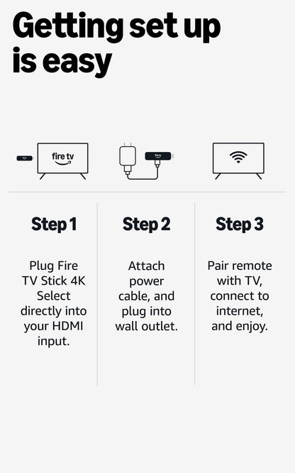 Amazon Fire TV Stick 4K Select (newest model), start streaming in 4K, AI-powered search, and free & live TV
